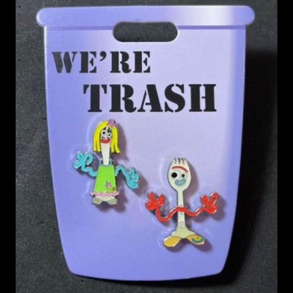 COPY - Disney Pins “We’re Trash” Forky and Knifey (Karen)